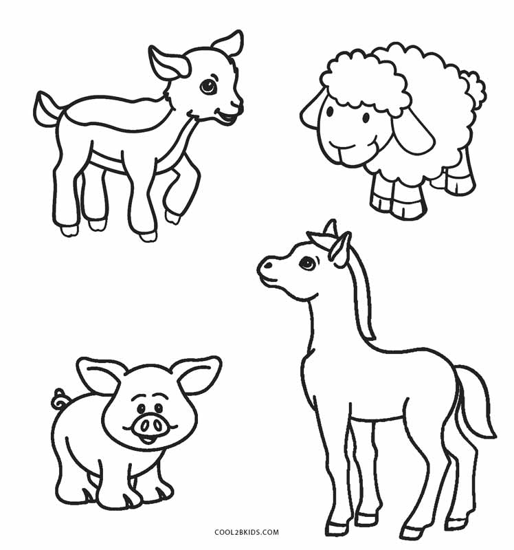 Coloriages  Animaux de la Ferme  Coloriages Gratuits à Imprimer