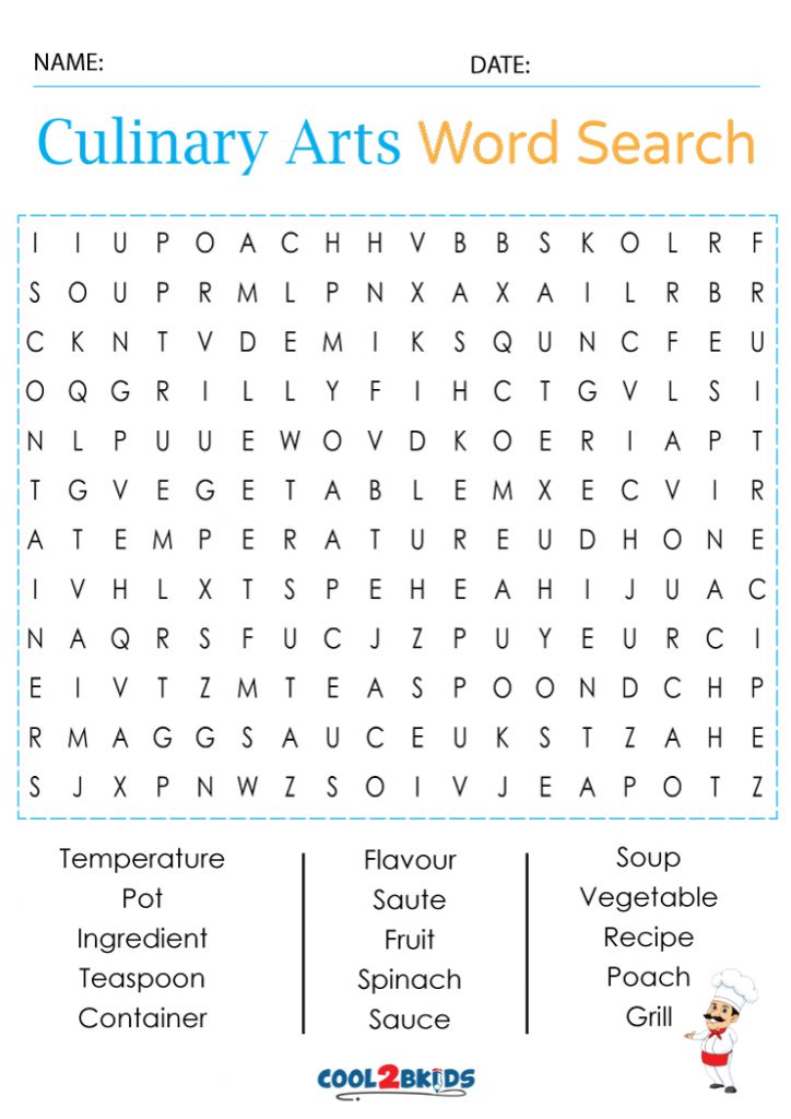 Art Word Search | Cool2bKids