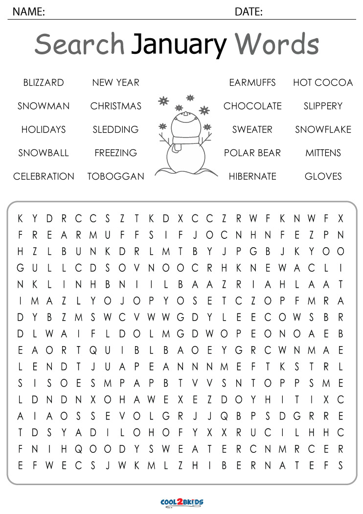 Thanksgiving Printable Word Searches