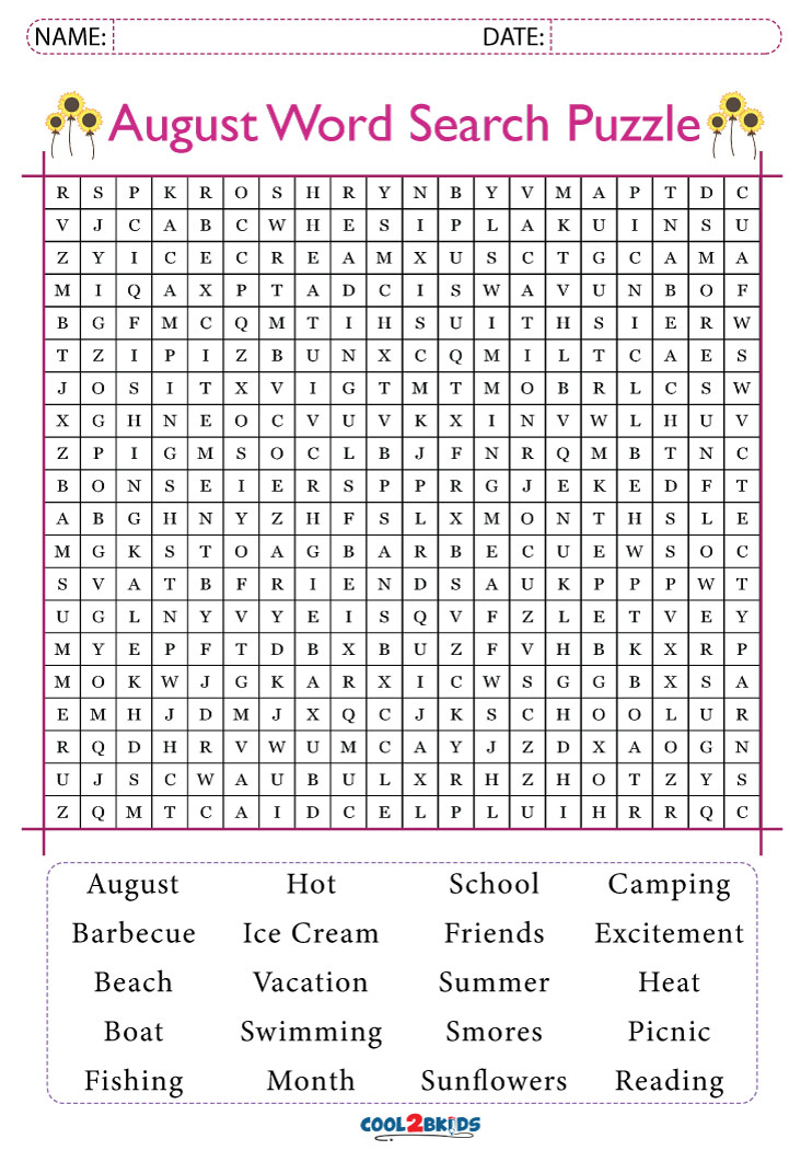 Printable Camping Activities