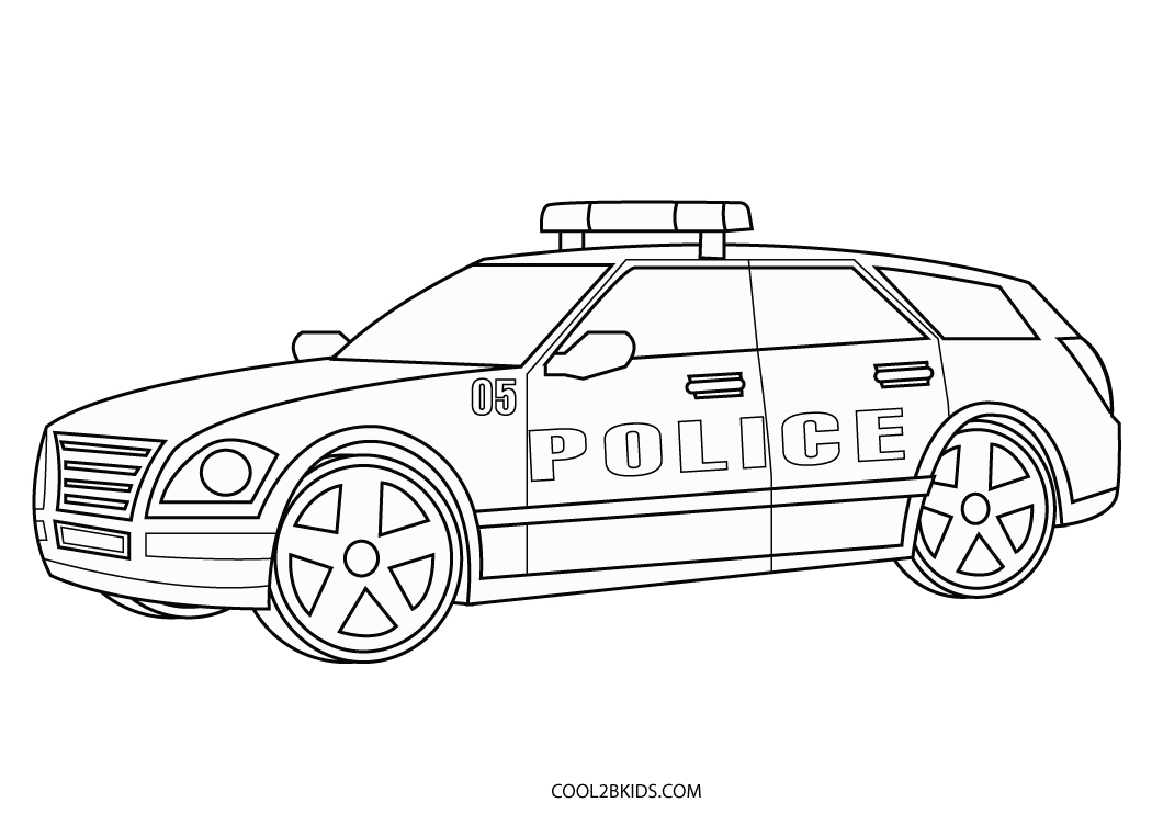 Free Printable Police Car Coloring Pages For Kids