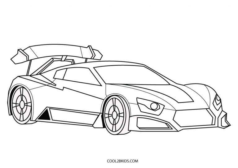 Free Printable Sports Car Coloring Pages For Kids