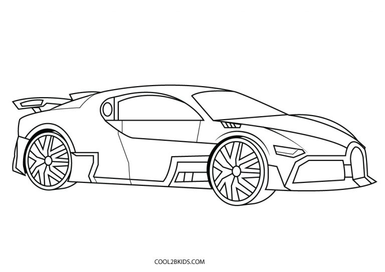 Free Printable Sports Car Coloring Pages For Kids