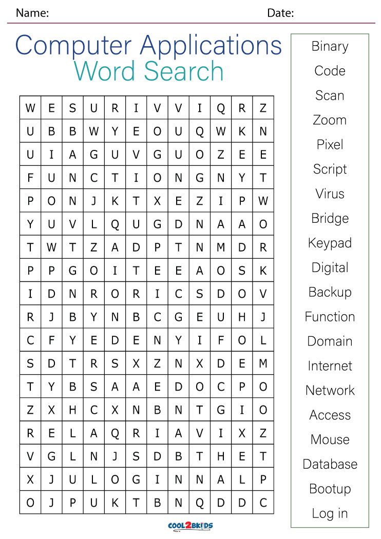 computer-word-search-printable