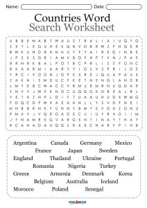 printable countries word search cool2bkids