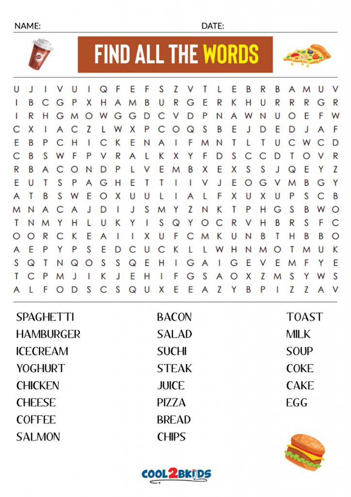 Printable Hard Word Search - Cool2bKids