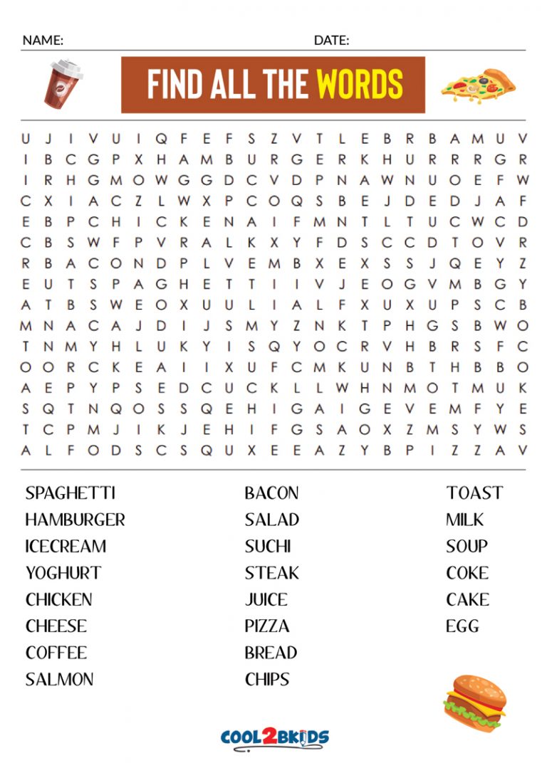 Printable Hard Word Search Cool2bKids