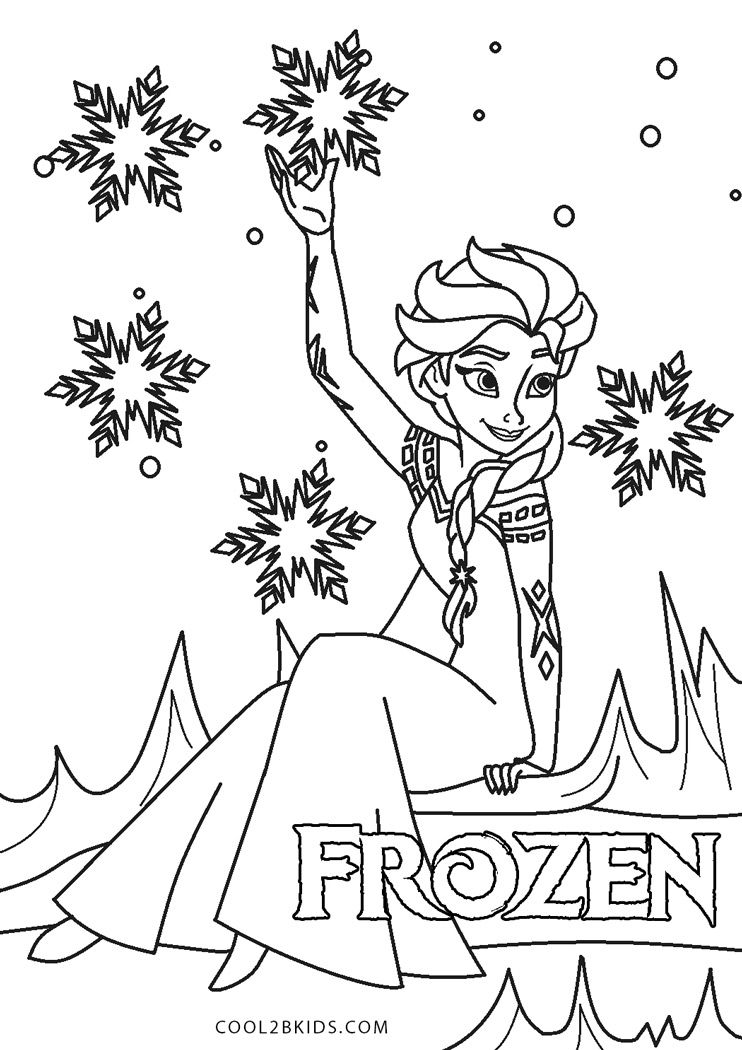 Coloriages  Elsa  Coloriages Gratuits à Imprimer