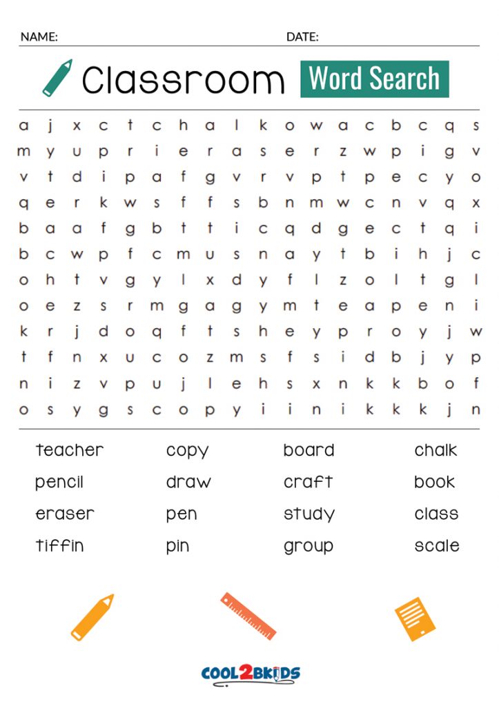 Printable Easy Word Search - Cool2bKids