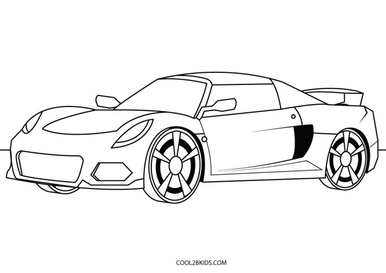 Free Printable Sports Car Coloring Pages For Kids