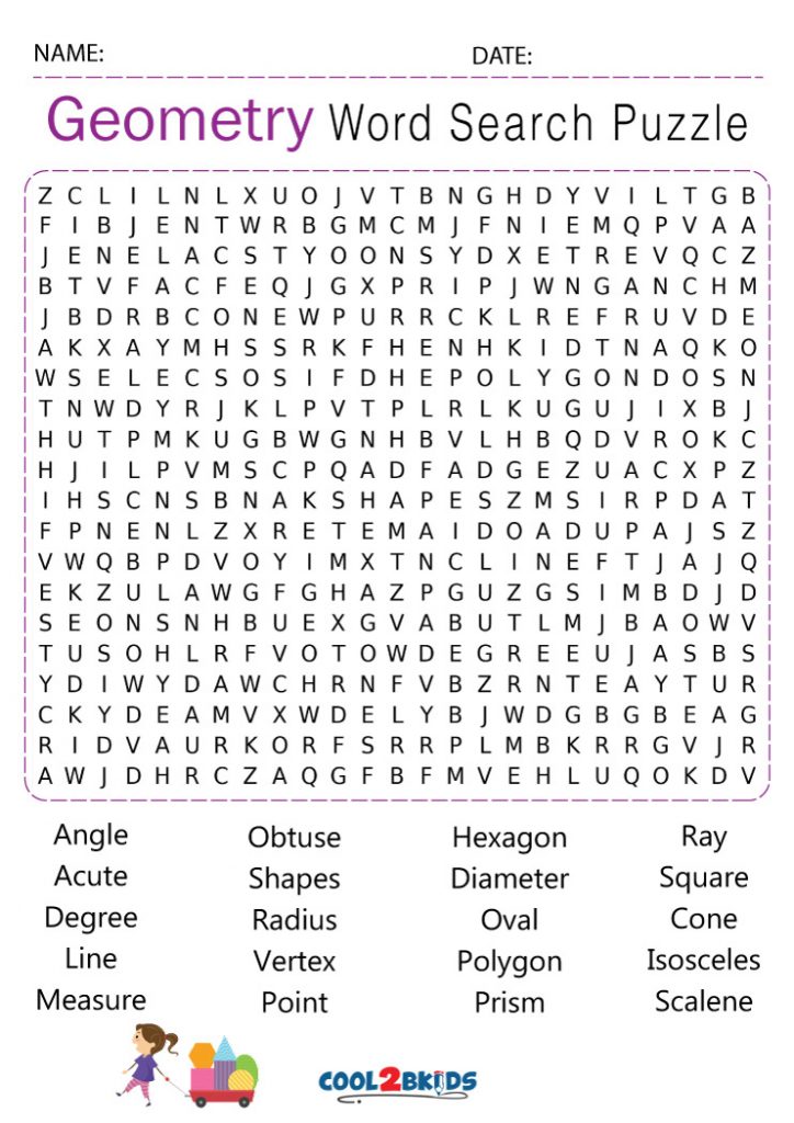 Free Printable Word Search Puzzles Geometry Free Printable Templates