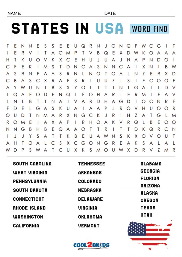 Printable Hard Word Search - Cool2bkids