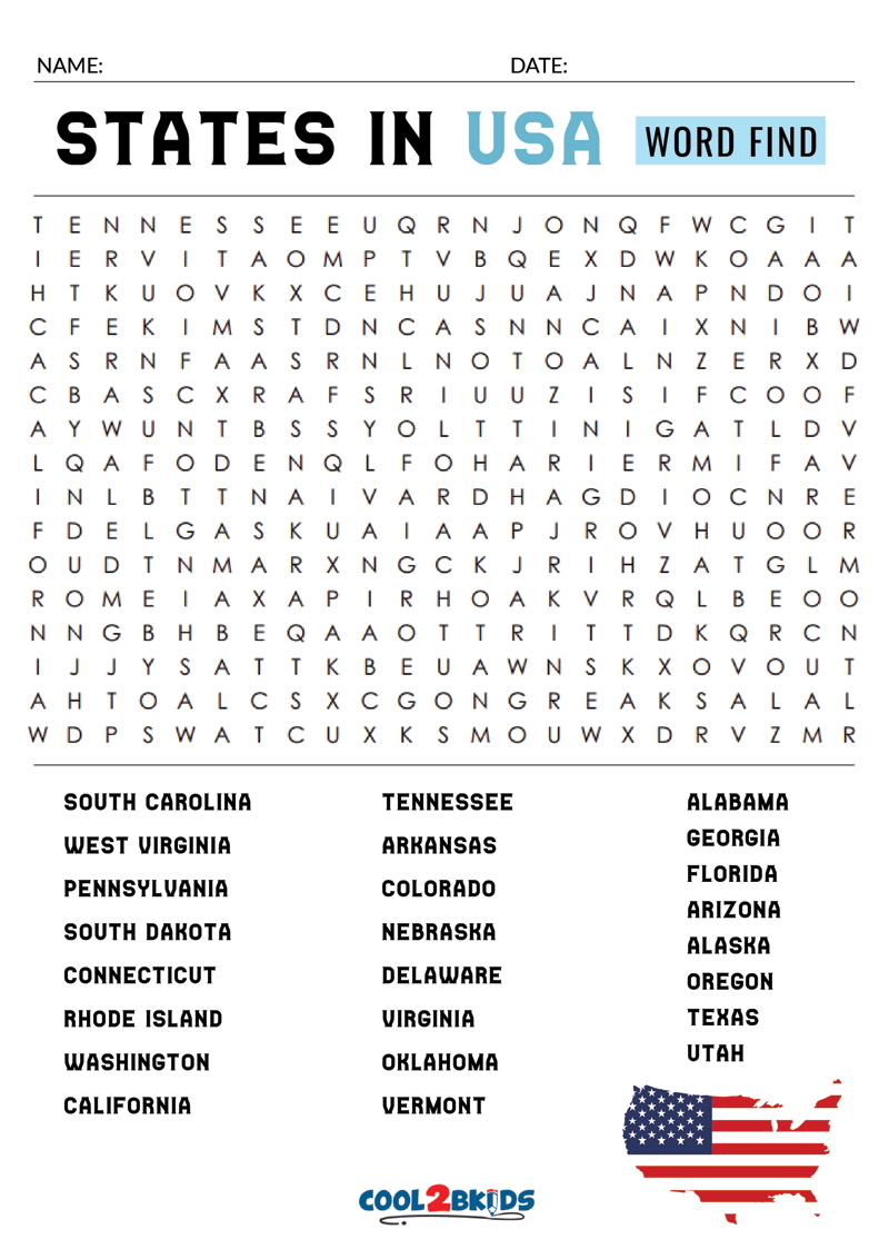 Printable Hard Word Search - Cool2bKids