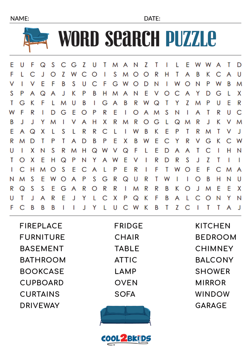 Free Printable Hard Word Search