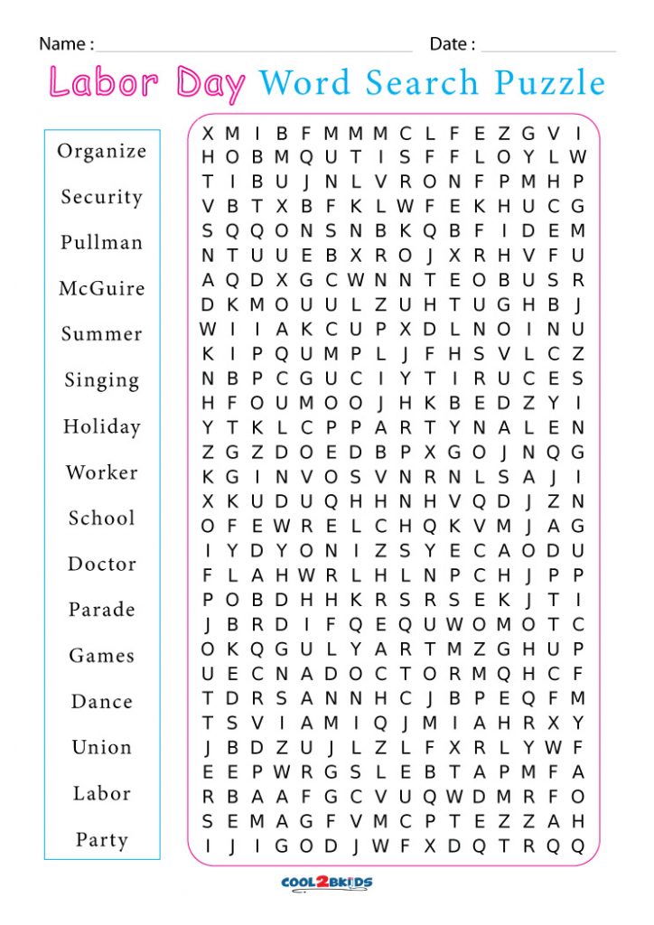 Coloring Pages Word Search