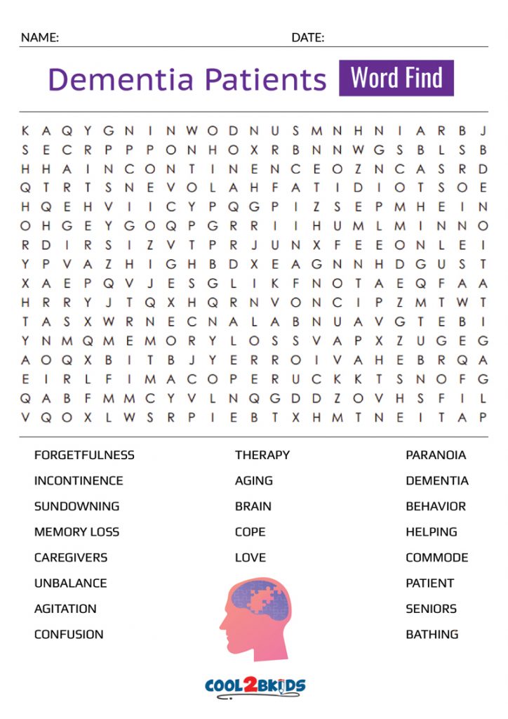 Printable Large Print Word Search - Cool2bKids