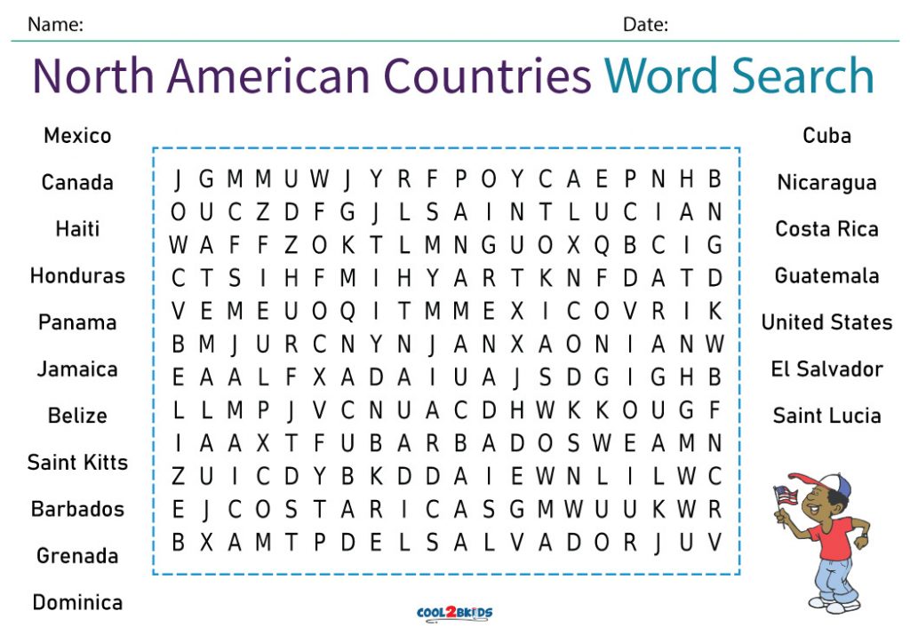 printable countries word search cool2bkids