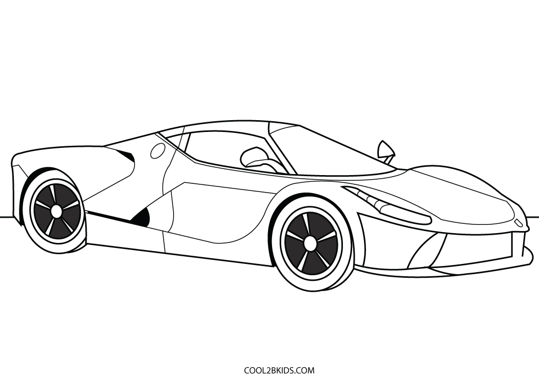 full coloring pages with cars
