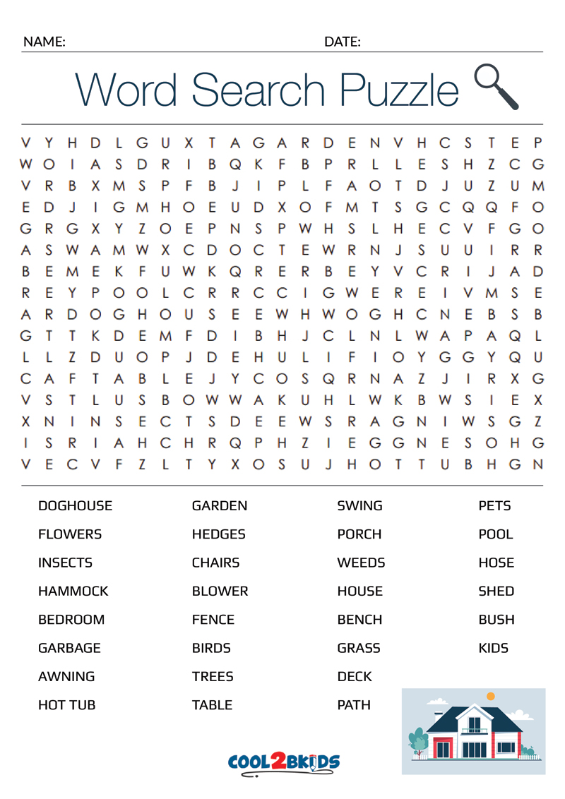 create your own printable word search