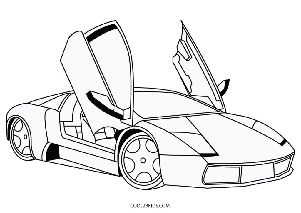 Free Printable Sports Car Coloring Pages For Kids