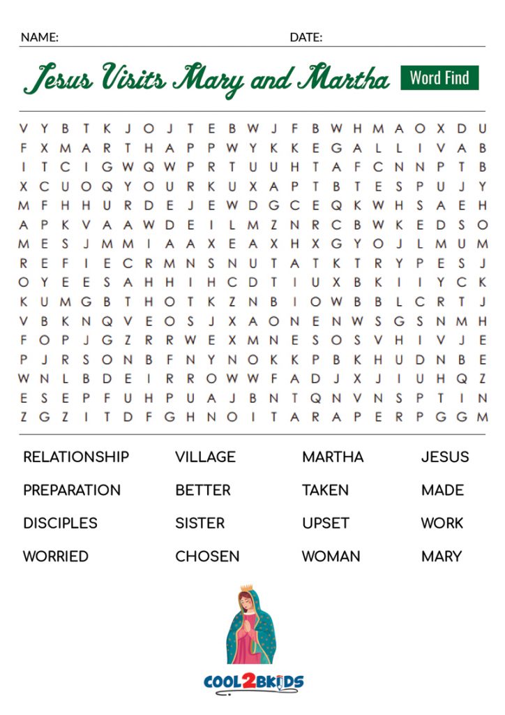 Printable Jesus Word Search - Cool2bKids