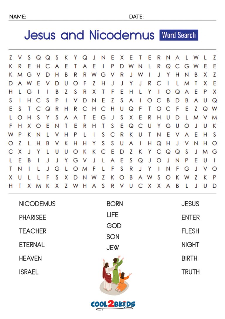 Printable Jesus Word Search - Cool2bKids