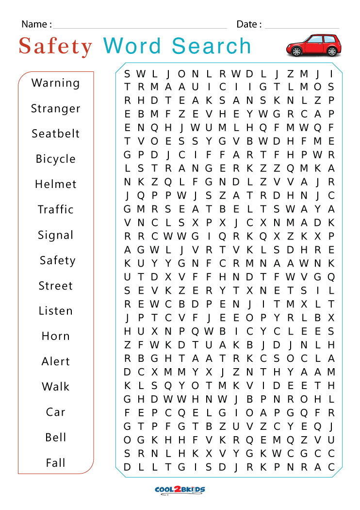 Online Safety Word Search Gambaran