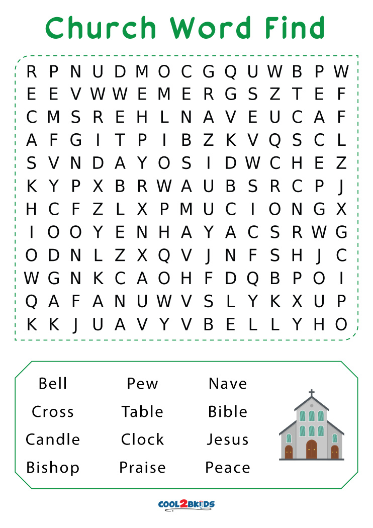 Printable Church Word Search