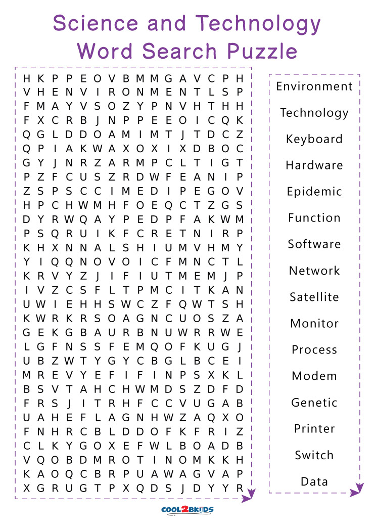 Printable Technology Word Search