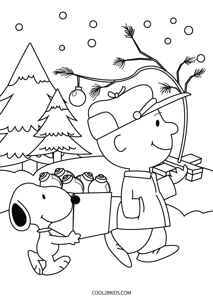Snoopy Christmas Coloring Page Unique Free Printable Snoopy Coloring