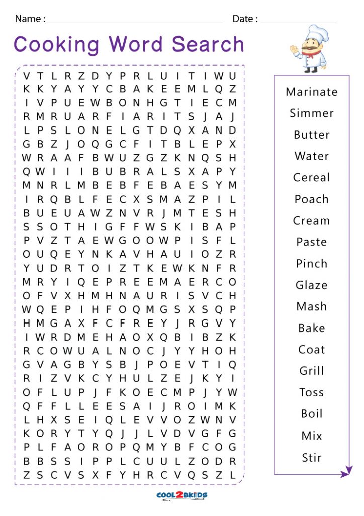 Cooking Word Search Puzzles Hot Sex Picture