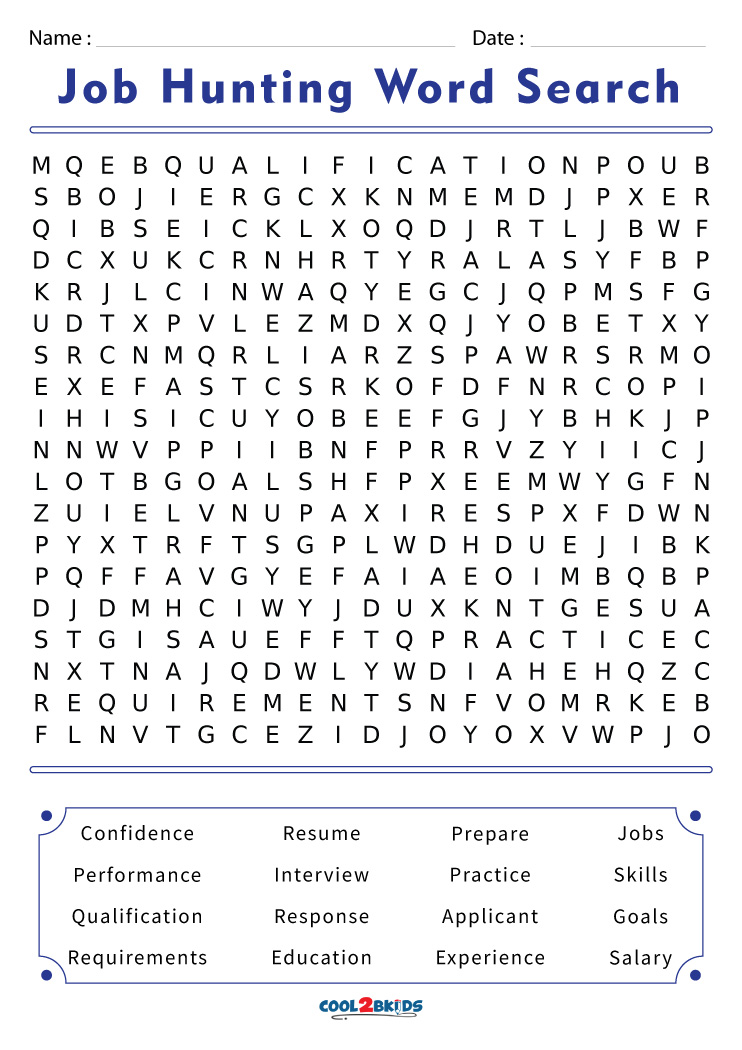 printable-job-word-search