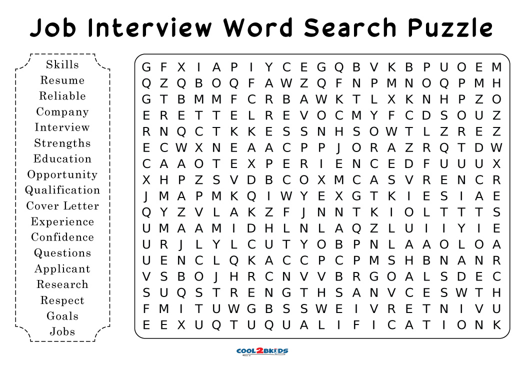 printable-job-word-search