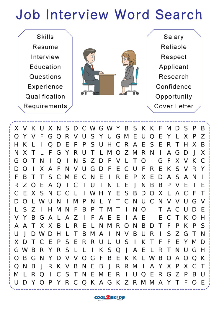 Job Interview Word Search