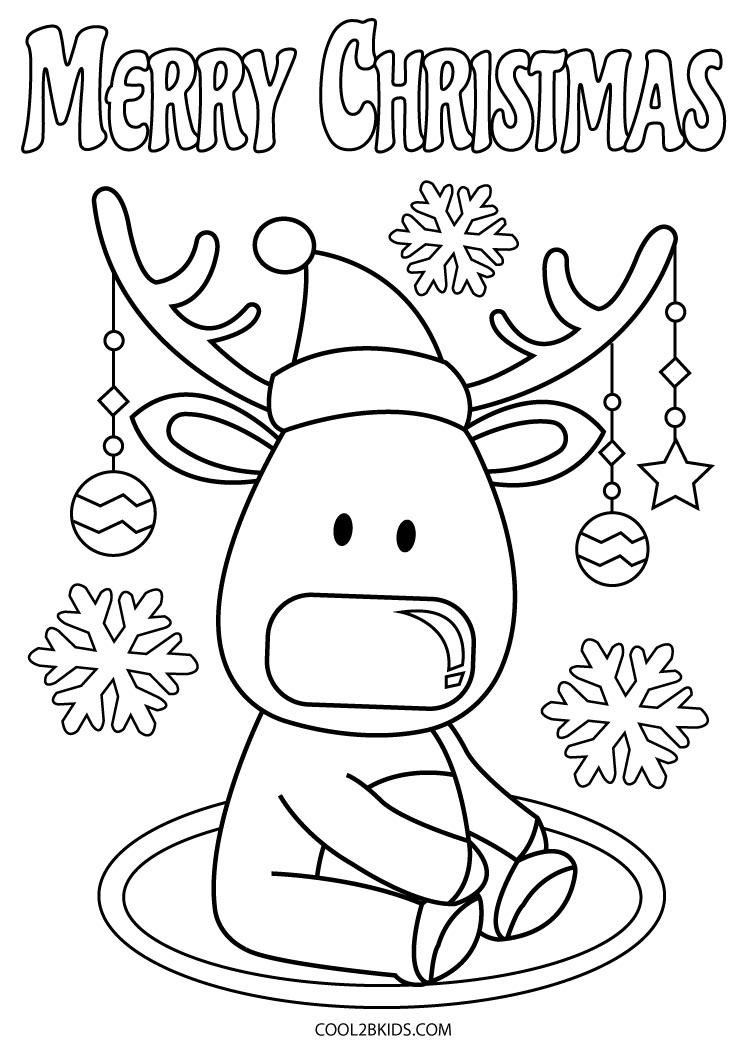 Free Printable Merry Christmas Coloring Pages For Kids