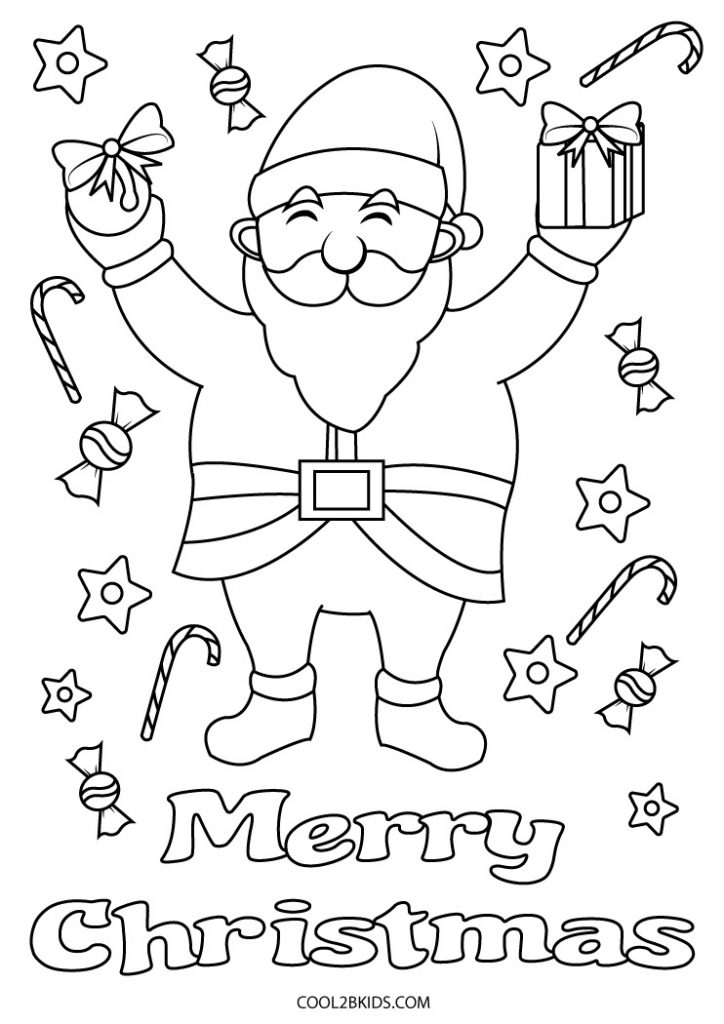 Free Printable Merry Christmas Coloring Pages For Kids