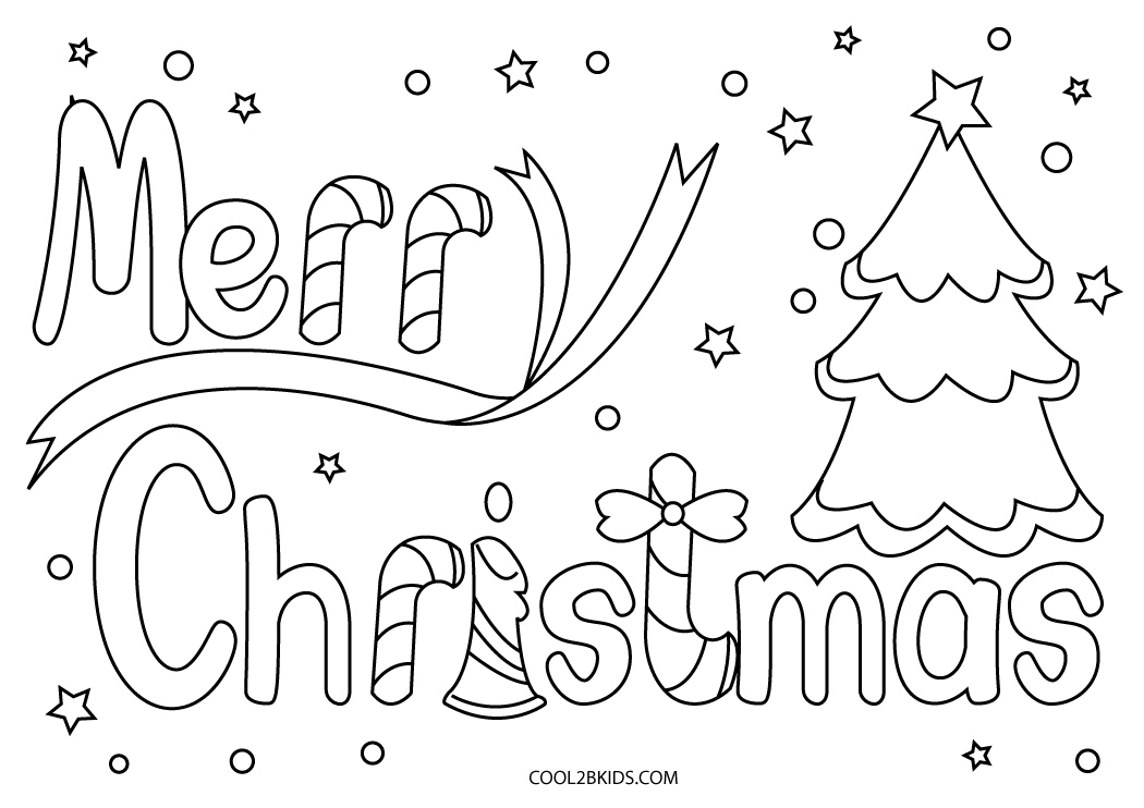 Free Printable Merry Christmas Coloring Pages For Kids