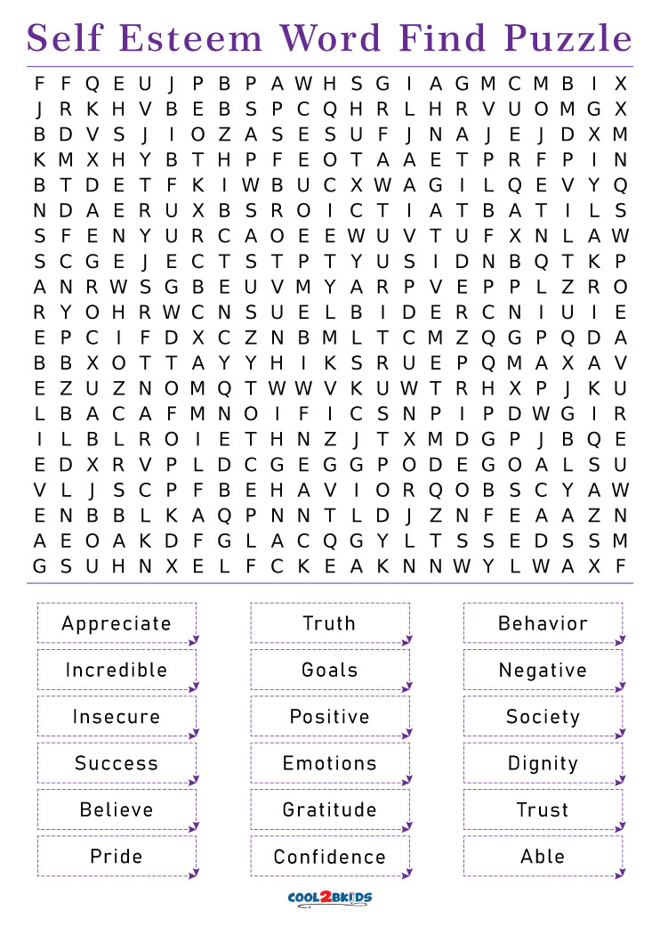 printable-self-esteem-word-search