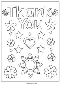 please and thank you coloring pages