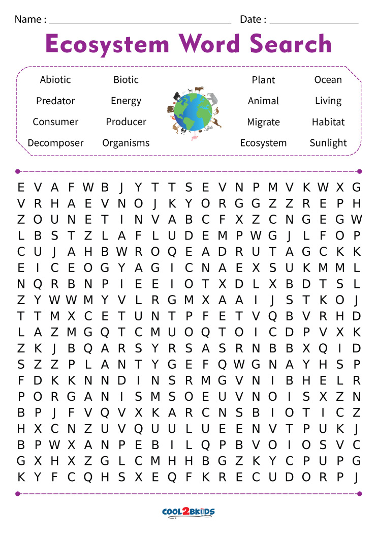 free printable word search puzzles for kids cool2bkids