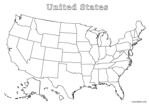free printable us map coloring pages for kids