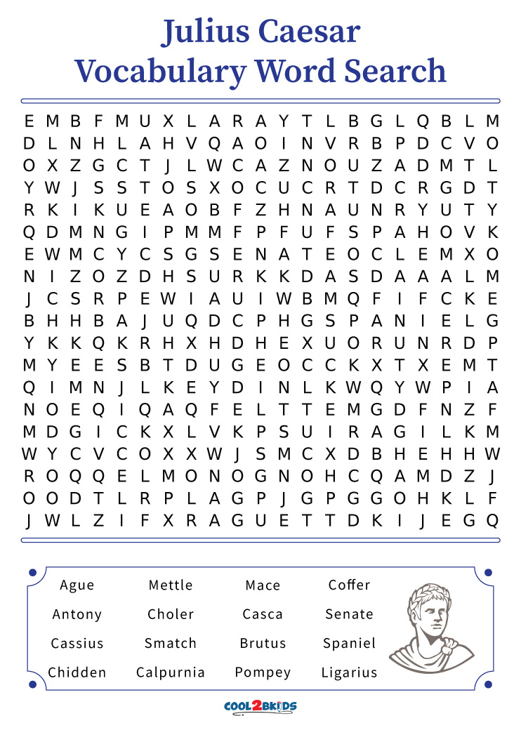Printable Vocabulary Word Search