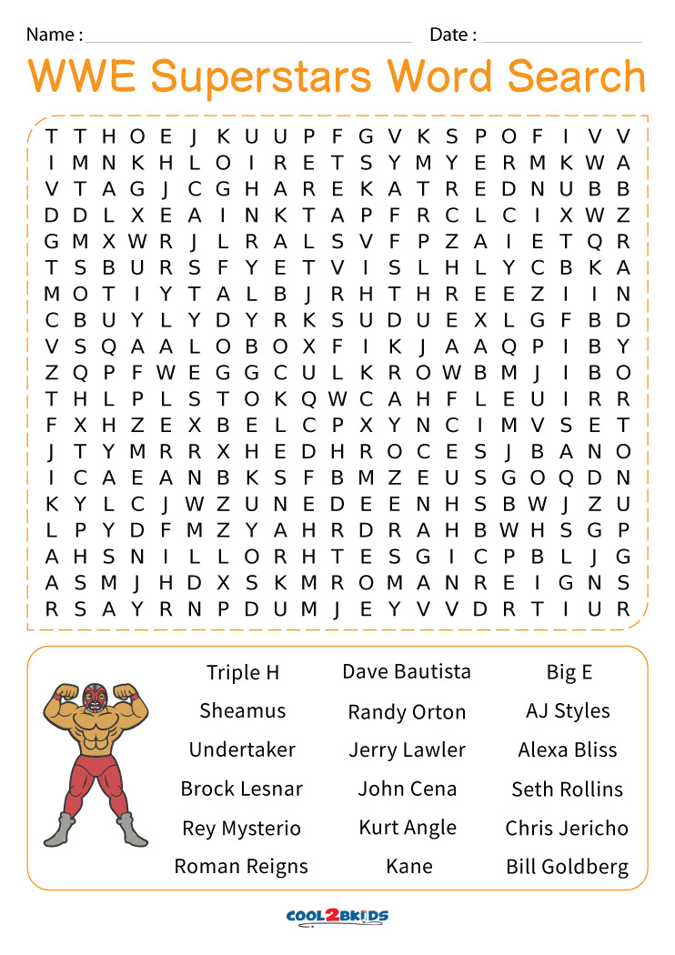 wwe-word-search-printable