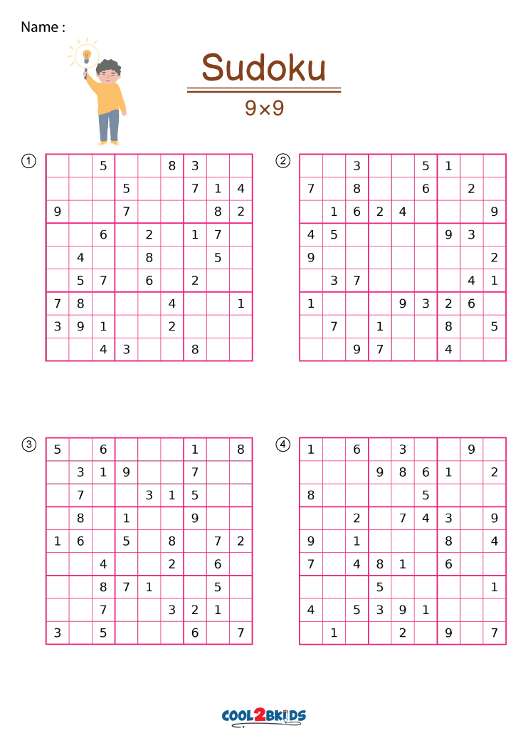 Free Printable Easy Sudoku Puzzles