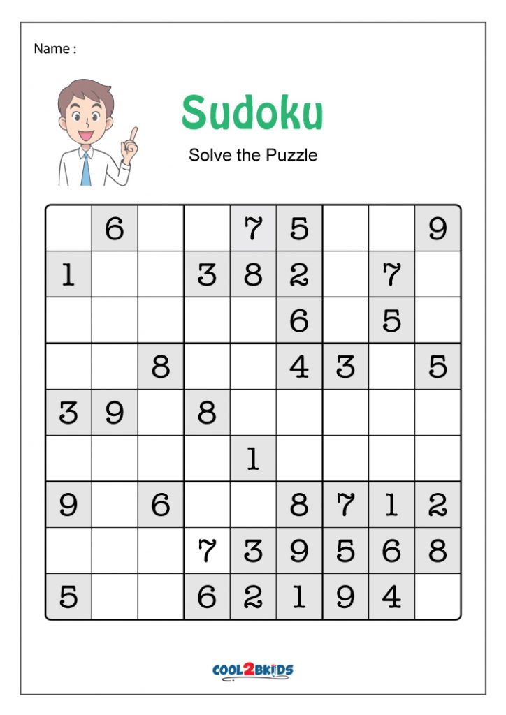 Free Printable Sudoku Puzzles - Cool2bKids