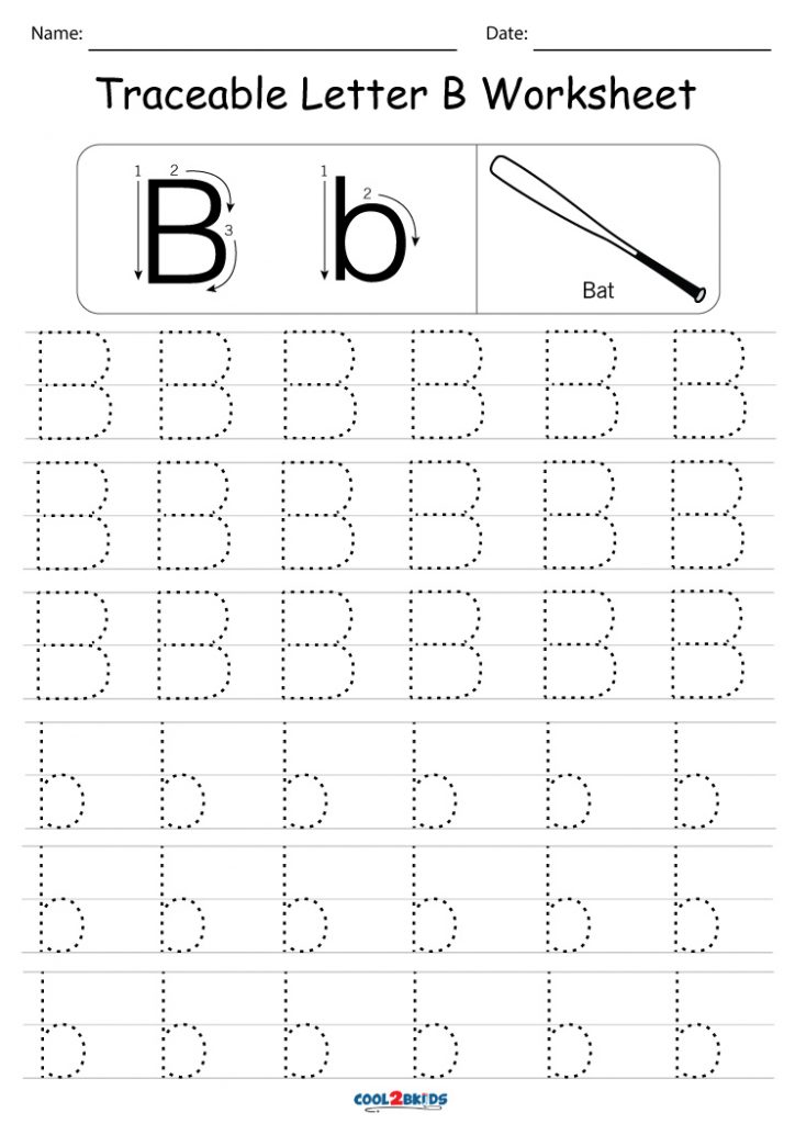 Free Printable Letter B Tracing Worksheets 8029