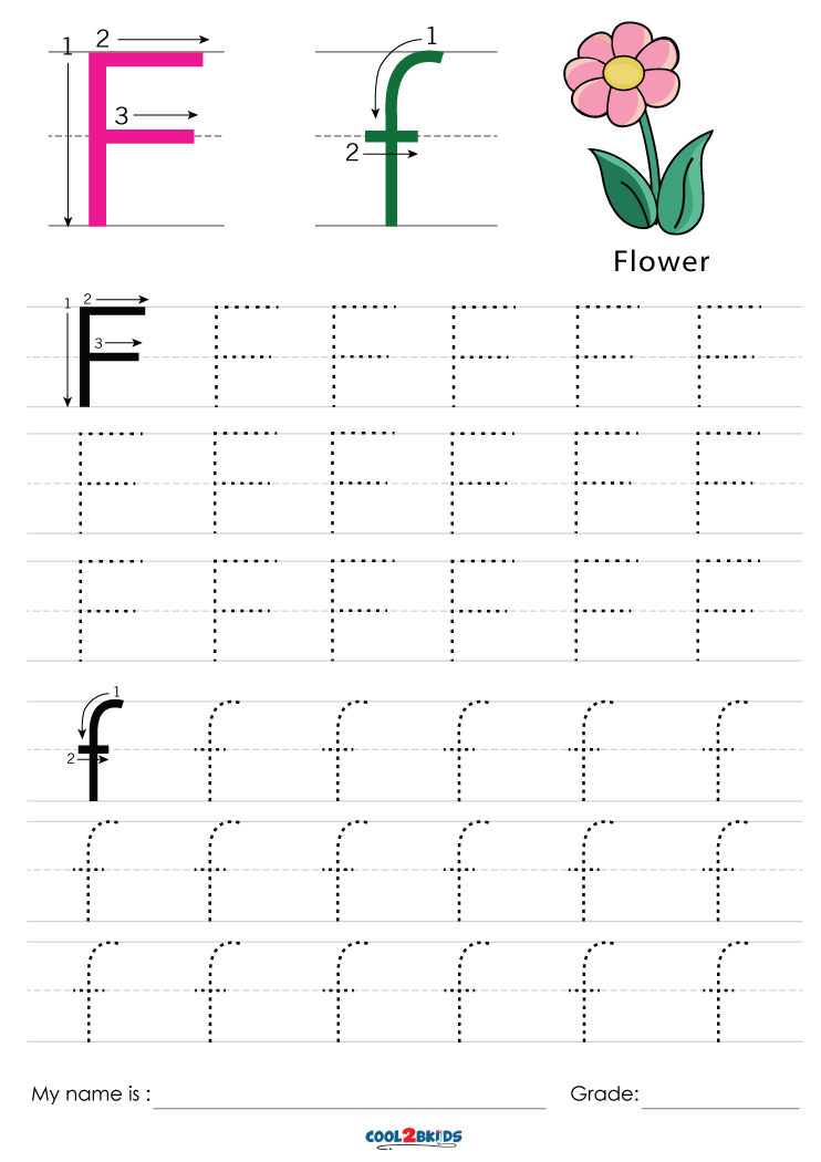 Tracing Letter F Printable