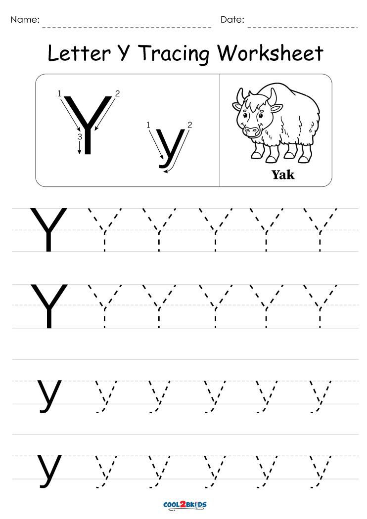 Letter Y Alphabet Tracing Worksheets Free Printable Pdf Letter Y Worksheet Wenda Cruza