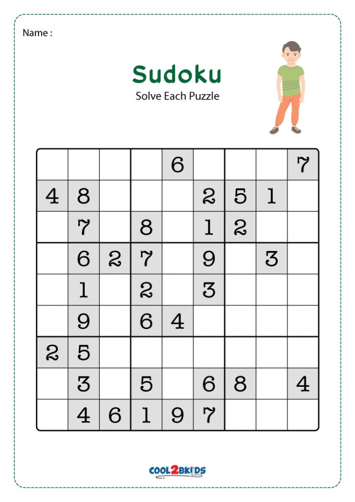 Free Printable Easy Sudoku Puzzles