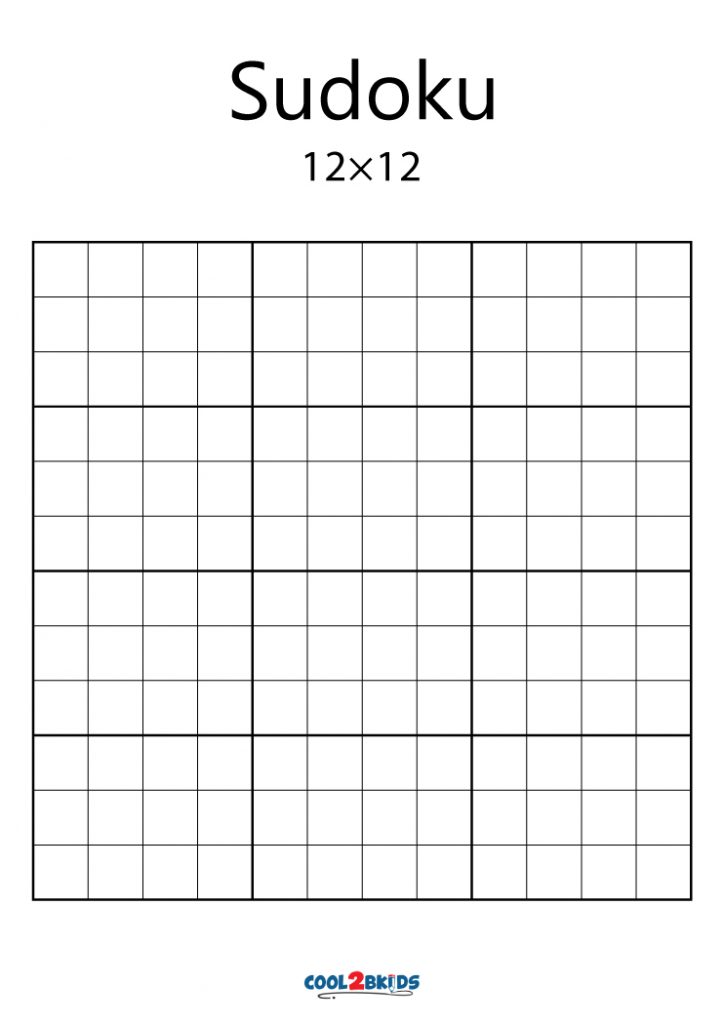 Blank Sudoku Printable Sheets